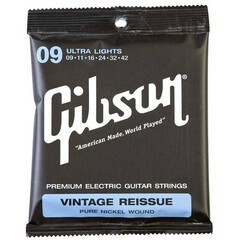 Juego de Cuerdas Para Guitarra Eléctrica Níquel Vintage 09-42 GIBSON