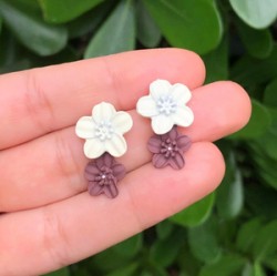 Aretes Flores Champan 1k2