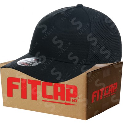 Gorra FitCap Adulto Modelo MEX No 025 Color Negro (Caja de 6 pzas)