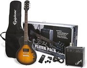 Paquete de Guitarra Eléctrica Les Paul Player Epiphone, Vintage Sunburst
