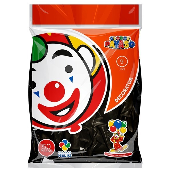 GLOBOS DECORATOR 9 BOL.C/50 CAFE C.(100)