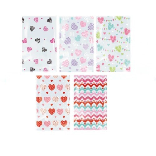 BOLSA DE REGALO CELOFAN CON DISEÑO EXTRA-GRANDE 25PZS-PADICOLOR-BOLSA/CAJA DE REGALO