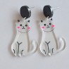 Aretes Gato Acrilico Transpa 2J6