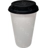 Vaso Tumbler de cerámica 15oz Cónico tapa de silicón negro (Caja de 36) Color Make