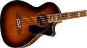 Bajo Electroacústico Fender Kingman Bass, Walnut Fingerboard, Black Pickguard, Shaded Edge Burst