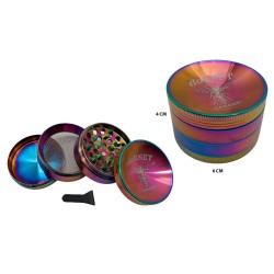 Grinder de Metal Tornasol con Tapa Cóncava