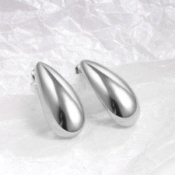 Aretes Gota Plateados C602