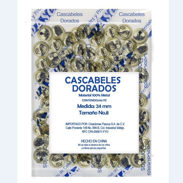 CASCABEL DORADO 8 24MM E(100) C(1000)