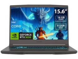 Laptop MSI THIN 15 B13UC-1000US: Video GeForce RTX 3050, Procesador Intel Core i5 13420H (hasta 4.6 GHz), Memoria de 16GB DDR4,