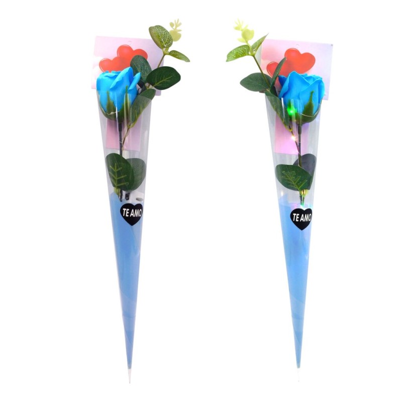 Rosas de jabón con luz