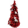 Pino navideño metálico con estrellas