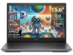 Laptop DELL G5 15 SE Gaming: Video Radeon RX 5600M con 6GB GDDR6, Procesador AMD Ryzen 5 4600H (hasta 4.0GHz), Memoria de 8GB DD