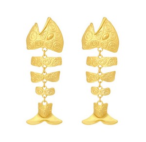 Aretes Gran Pez Dorado 2M5