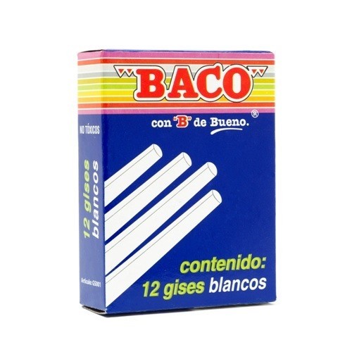 GIS MOLDEADO BLANCO 12PZ-BACO-GIS