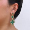 Aretes Gran Verde Brillante 1o6