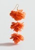 Pendientes colgantes flores
