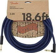 Cable Fender 5.5m Angled Festival Instrument , Pure Hemp, Blue Dream