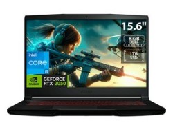 Laptop Gamer MSI Thin GF63: Procesador Intel Core i5 12450H (hasta 4.4 GHz), Memoria de 8GB DDR4, SSD de 1TB, Pantalla de 15.6"