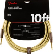 Cable Fender Deluxe Series Instrument Cable, Straight/Straight, 3m, Tweed