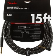 Cable Fender Deluxe Series Instrument, L ,4.5m, Black Tweed