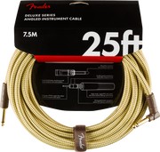 Cable Fender Deluxe Series, ángulo/ recto, 7.5m, Tweed