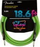 Cable Fender Professional Glow in the Dark , Green, 5.5m