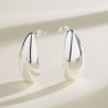 Aretes Gota Plateada Chapa de Oro 1U6
