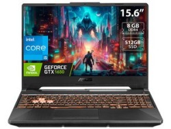 Laptop Gamer ASUS TUF Gaming F15: Video GeForce GTX 1650, Procesador Intel Core i5 10300H (hasta 4.50 GHz), Memoria de 8GB DDR4,