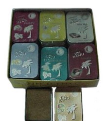AROMATIZANTE (30518) CAJA DE AROMATIZANTES C/18 PZAS. 6 AROMAS DIFERENTES CARRO NUEVO COCO FRAMBUESA VAINILLA FRUTAS TROPICALES