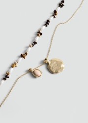 Collar colgantes combinado