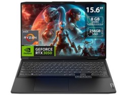 Laptop Gamer Lenovo IdeaPad Gaming 3 15ARH7: Procesador AMD Ryzen 7 6800H (hasta 4.7 GHz), Memoria de 8GB DDR5, SSD de 256GB, Pa
