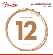 Cuerdas Fender 860L Phosphor Bronze Dura-Tone® Coated 12-53