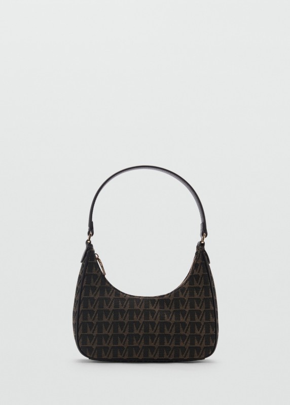 Bolso hombro estampado logo