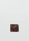 Monedero piel pelo leopardo