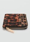 Monedero piel pelo leopardo