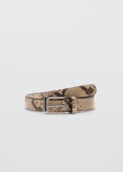 Cinturón fino efecto serpiente
