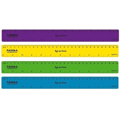 REGLA FLEXIBLE 30CM-PASCUA-REGLA