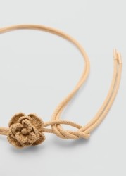 Cinturón trenzado flor