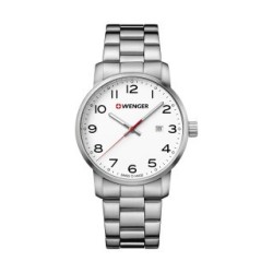 Reloj Wenger Avenue Caballero / Blanco / Acero / Acero  | 01.1641.104 :