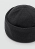 Gorro lana bajo vuelto