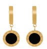 Aretes Negros Acero Inox 1H2