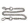 Cadena 38 cm, 1.8 mm Ø, niquelada, 2 ganchos grandes  | 4.1814 :