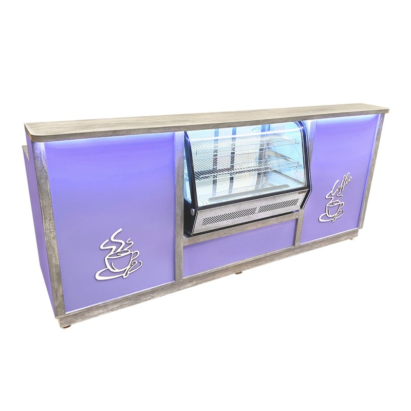 Barra Para Cafeteria Linea Vita 2.40mts para Vitrina RTW-160L