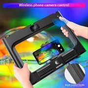 Kit VideoRig con lámpara RGB Neewer 10100582 con 2 baterías y cargador doble