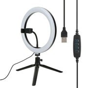 Lámpara Anillo Ouyawi 8" con Mini Tripié, Selfie Stick, Disparador