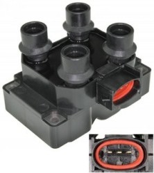 BOBINA (3004HMX) BOBINA ENCENDIDO HELLA FD03FORD E-150 ECONOLINE V8 1997-1999 4.6 L. ESCORT L4 1997-2003 2.0 L. ESCORT L4 1990-1
