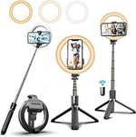 Lámpara de Anillo de 6.5" con Selfie Stick, tripié y Bluetooth L07