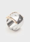 Anillo ancho diseño hebilla