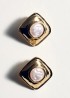 Pendientes cuadrados abalorio