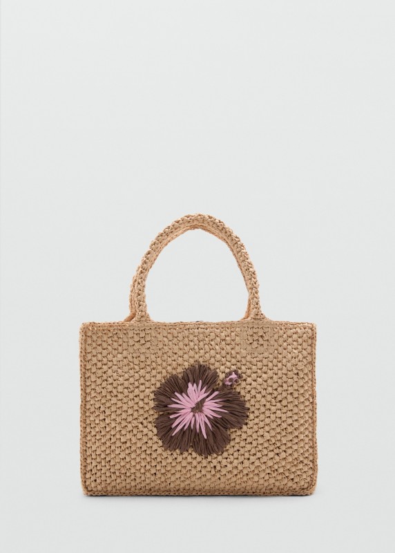 Bolso mano fibra natural